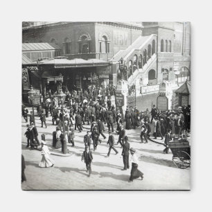 Broad Streetの駅、ロンドン、c.1890 マグネット