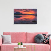 Broadford Bay Isle of Skye Sunset  キャンバスプリント (インサイチュ (リビング))