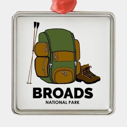 Broads National Park Backpack メタルオーナメント (正面)