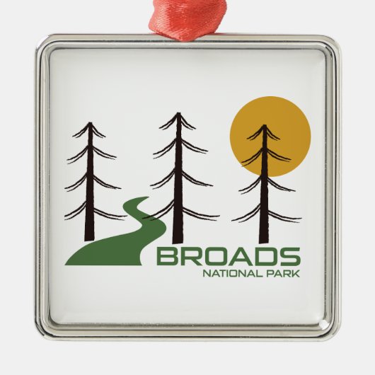 Broads National Park Trail メタルオーナメント (正面)