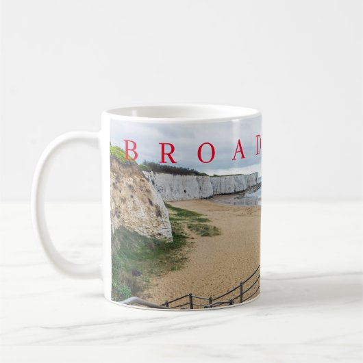Broadstairs Kingsgate湾のコーヒー・マグ コーヒーマグカップ (左)