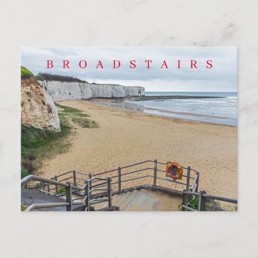 Broadstairs Kingsgate Bayビューポストカード ポストカード (正面)