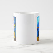 broadwalk 2008年の緑の格子縞 ジャンボコーヒーマグカップ (正面)