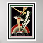 Broadway Art Deco Poster 12 x 16 ポスター (正面)