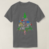 Broadway Musical Theatre Christmas Tree Funny Xmas Tシャツ (デザイン正面)