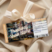 Broadway Show Ticket Musical Theatre Gift Card 招待状