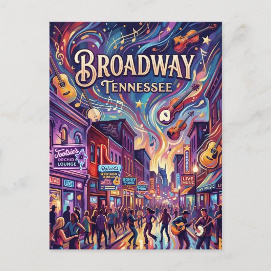 Broadway Tennessee ポストカード (正面)