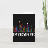 Broadway Theaters New York Skyline  カード (正面)