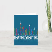 Broadway Theaters New York Skyline  カード (正面)