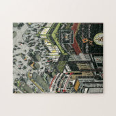 Broadway, Times Square, New York streets by night ジグソーパズル (横)