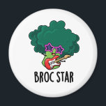 Broc Star Funny Brocolli Rock Star Pun マグネット<br><div class="desc">Broc Star おもしろい Brocolli Rock Star Punはエレキギターとスターサングラスで揺れる可愛いBrocoliを搭載。可愛いブロコリーパンを愛する家族や友人のための完璧なパンプギフト。</div>