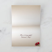 Brocadeバレンタインにカーネーション シーズンカード (内部)