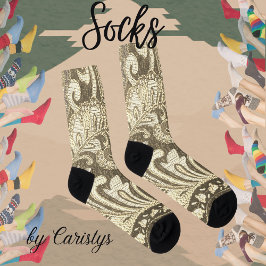 Brocadeパターン ソックス