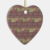 Brocade Victorian Christmas セラミックオーナメント (右)