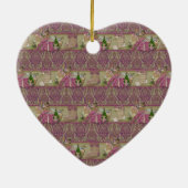 Brocade Victorian Christmas セラミックオーナメント (裏面)