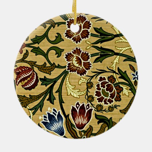 Brocade、William Morris Pattern セラミックオーナメント (裏面)