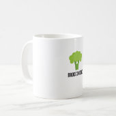Broccoholic -ビーガン及びVegeterianのための必需品 コーヒーマグカップ (正面左)