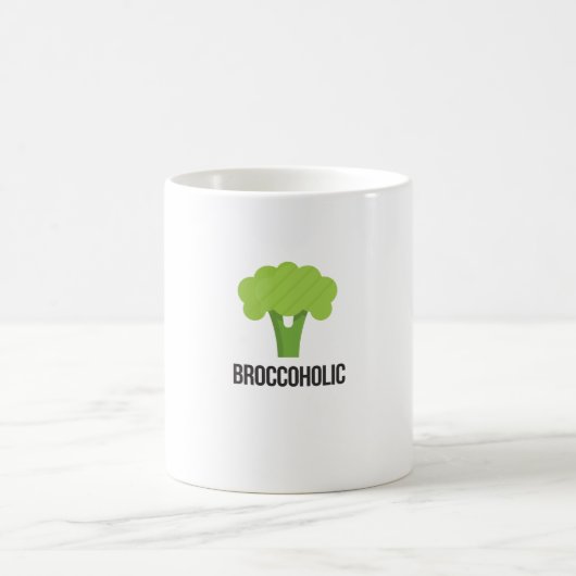 Broccoholic -ビーガン及びVegeterianのための必需品 コーヒーマグカップ (中央)
