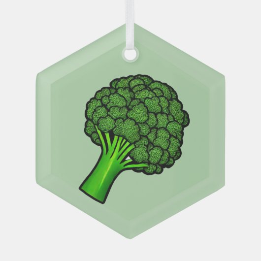 Broccoli ガラスオーナメント (正面)