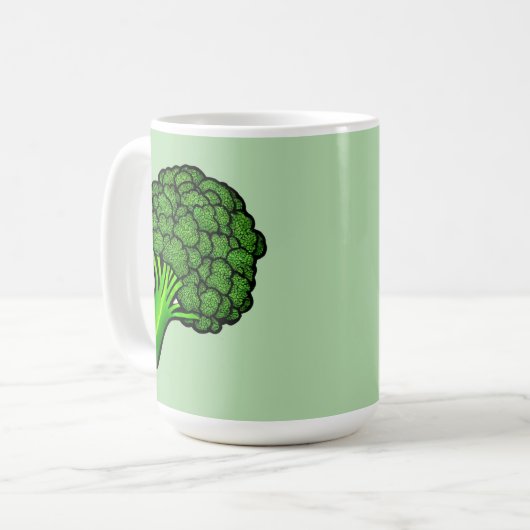 Broccoli コーヒーマグカップ (正面左)