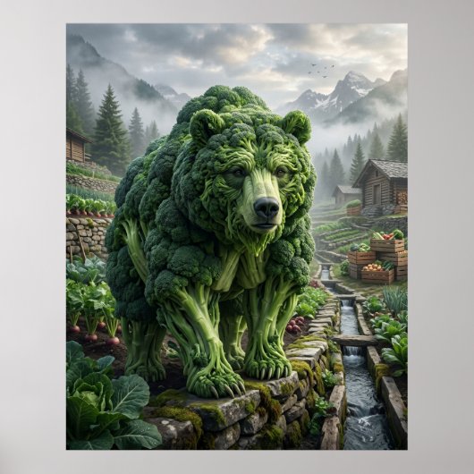 Broccoli Bear Terrace ポスター (正面)