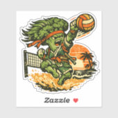 Broccoli Bushido Beach Volleyball — Summer Spike  シール (シート)
