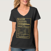 Broccoli Casserole Nutrition Facts Thanksgiving F Tシャツ (正面)