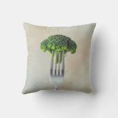 Broccoli Floret On a Fork クッション (裏面)
