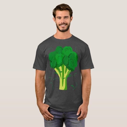 Broccoli Funny Veggie Lover Halloween Costume Tシャツ (正面フル)