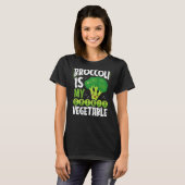 Broccoli Is My Spirit Vegetable Backprint Vegetabl Tシャツ (正面フル)
