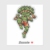 Broccoli Muay Thai — Vintage Retro Street Fighter  シール (シート)