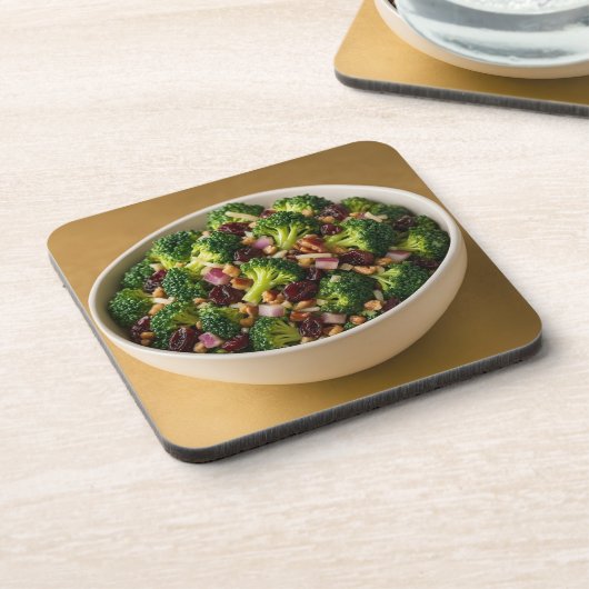  Broccoli Nuts Salad Coaster Set コースター (左側)