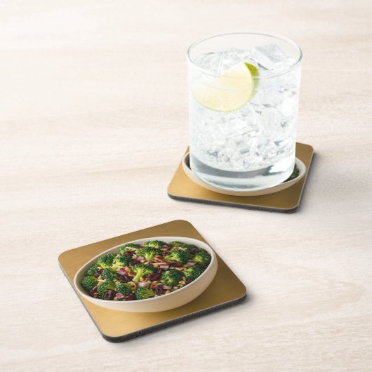  Broccoli Nuts Salad Coaster Set コースター (右側)