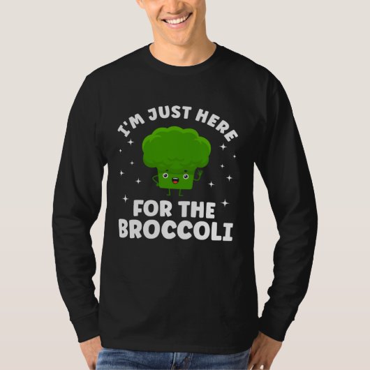 Broccoli  Vegetable Vegetarian Broccoli Vegan Food Tシャツ (正面)