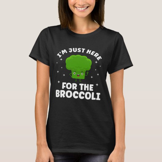 Broccoli  Vegetable Vegetarian Broccoli Vegan Food Tシャツ (正面)