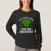 Broccoli  Vegetable Vegetarian Broccoli Vegan Food Tシャツ (正面)