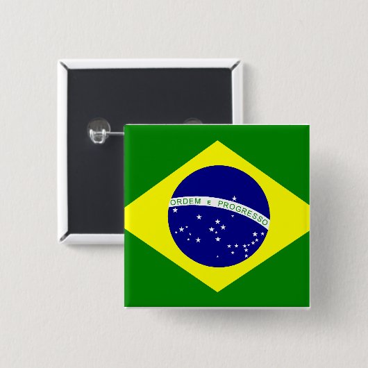 Broche Bandeira do Brasil 缶バッジ (正面&裏面)