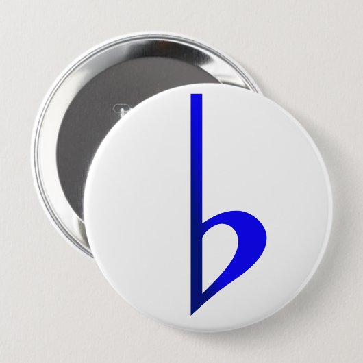 Broche Bemol Azul 缶バッジ (正面&裏面)