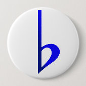 Broche Bemol Azul 缶バッジ (正面)
