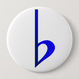 Broche Bemol Azul 缶バッジ