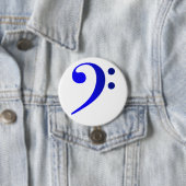 Broche (Botton) Clave de Fá Azul 缶バッジ (インサイチュ)