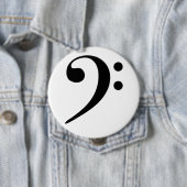 Broche (Botton) Clave de Fá Preta 缶バッジ (インサイチュ)