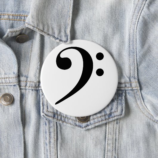 Broche (Botton) Clave de Fá Preta 缶バッジ (インサイチュ)