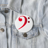 Broche (Botton) Clave de Fá Vermelha 缶バッジ (インサイチュ)