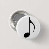 Broche (Botton) Colcheia Preta 缶バッジ (正面&裏面)