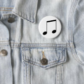 Broche (Botton) Dupla Colcheia Preta 缶バッジ (インサイチュ)