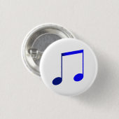 Broche (Button) Dupla Colcheia Azul 缶バッジ (正面&裏面)