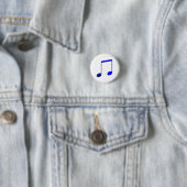 Broche (Button) Dupla Colcheia Azul 缶バッジ (インサイチュ)