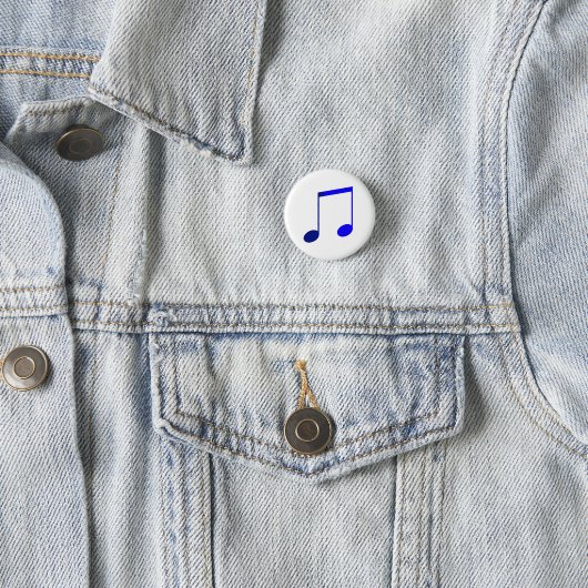 Broche (Button) Dupla Colcheia Azul 缶バッジ (インサイチュ)