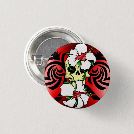 broche de caveira 缶バッジ (正面&裏面)